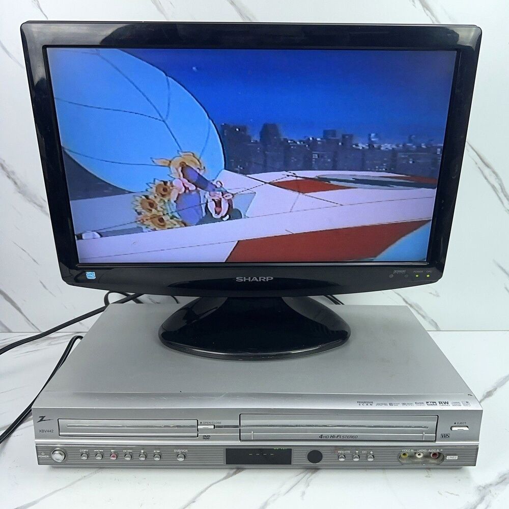 Zenith DVD VCR Combo 4 Head Hi-Fi Stereo VHS Player Recorder XBV442 - No Remote